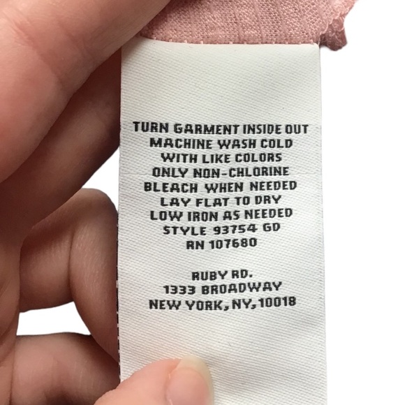 Ruby Rd Light Pink Top - Picture 5 of 6